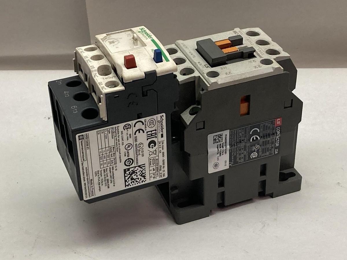 Used Scheider Electric,MC-22b,Contactor w/HRB15456-01 Overload Relay