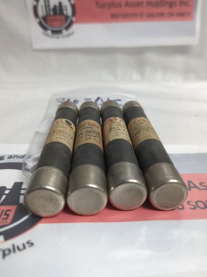 Used APPLETON,36-015,ONE-TIME 15 AMP FUSE LOT OF 4 PRE-OWNED