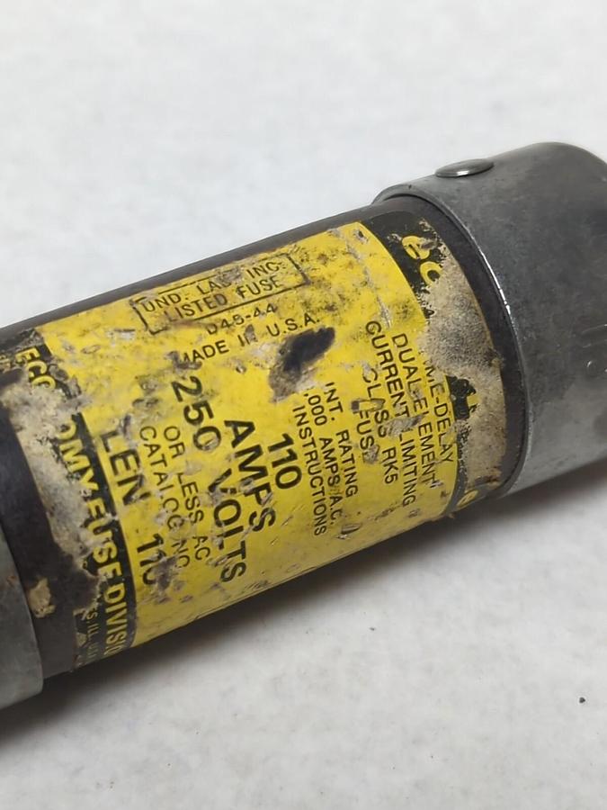 Used ECONOMY,LEN-110,RIME-DELAY 110 AMP FUSE PRE-OWNED