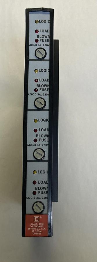 Used SQUARE D SY/MAX,8030-DOM-251,OUTPUT MODULE