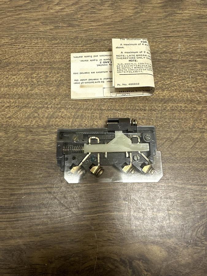 Gould,F10N0CL,Auxilliary Interlock NOS