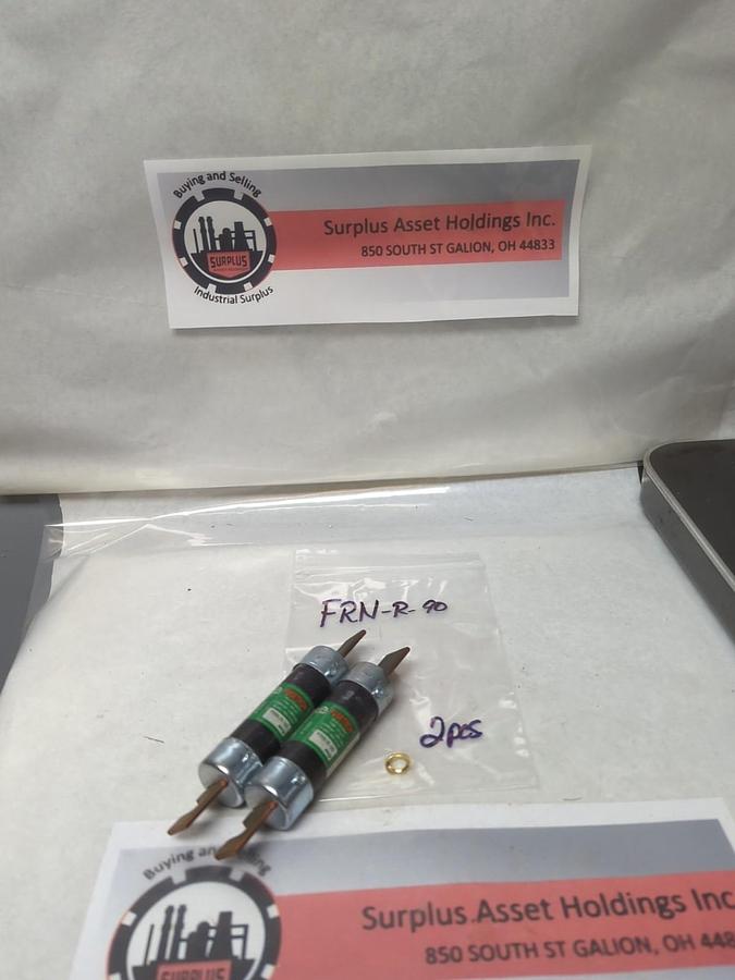 Used COOPER BUSSMANN,FRN-90,FUSETRON 90 AMP FUSE LOT OF 2 PRE-OWNED