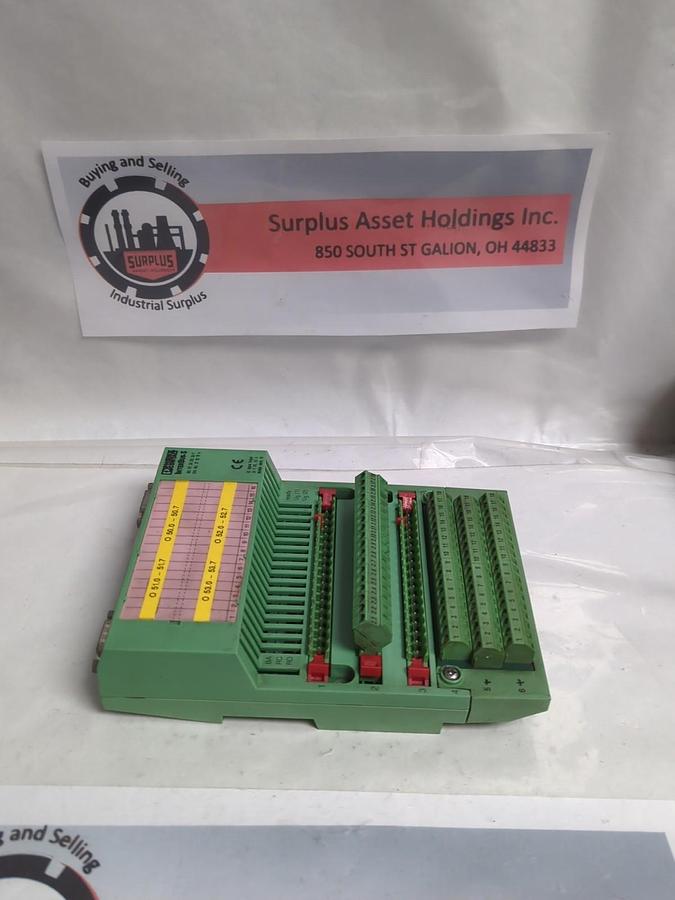 Used PHOENIX CONTACT,IBS AT 24 DO 32-T,INTERBUS S DIGITAL OUTPUT MODULE PRE-OWNED