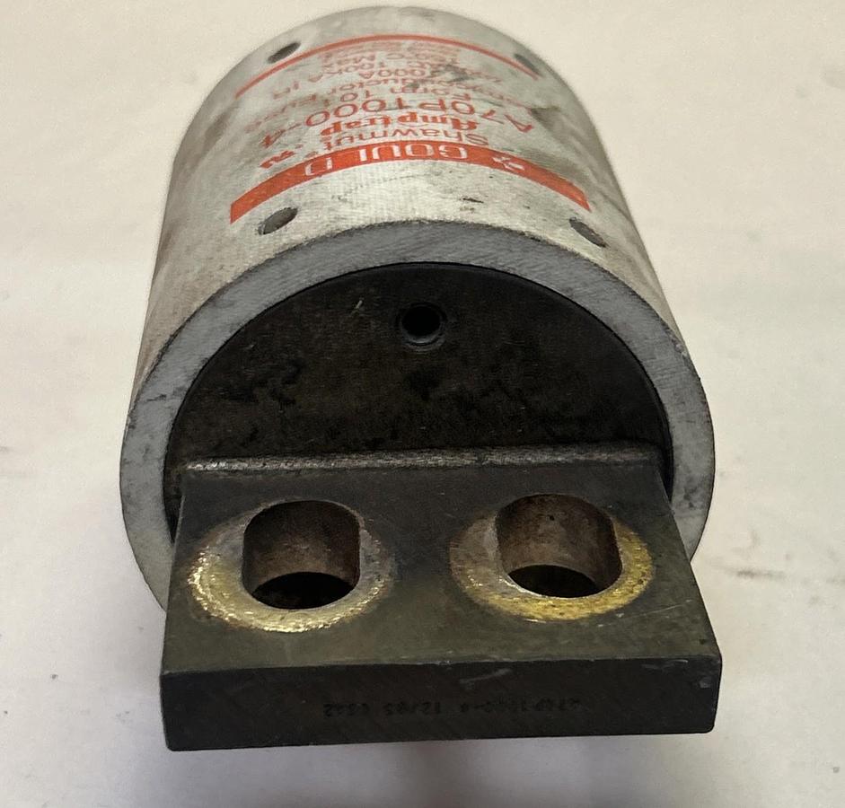 Used GOULD SHAWMUT,A70P1000-4,SEMICONDUCTOR FUSE 1000A 700V
