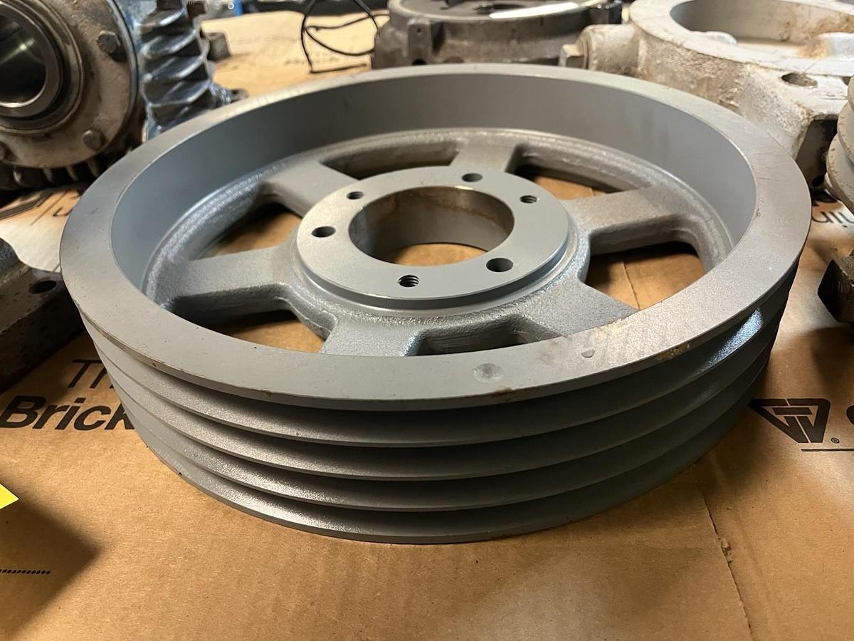 TB WOODS,15" OD,SHEAVE 4 GROOVE BORE 3-11/16"