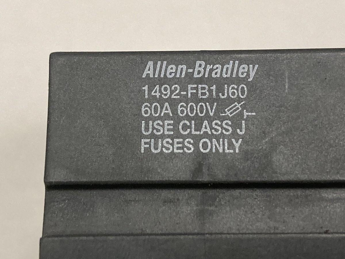 Allen Bradley,1492-FB1J60,Fuse Holder Class J Series B  LOT OF 2