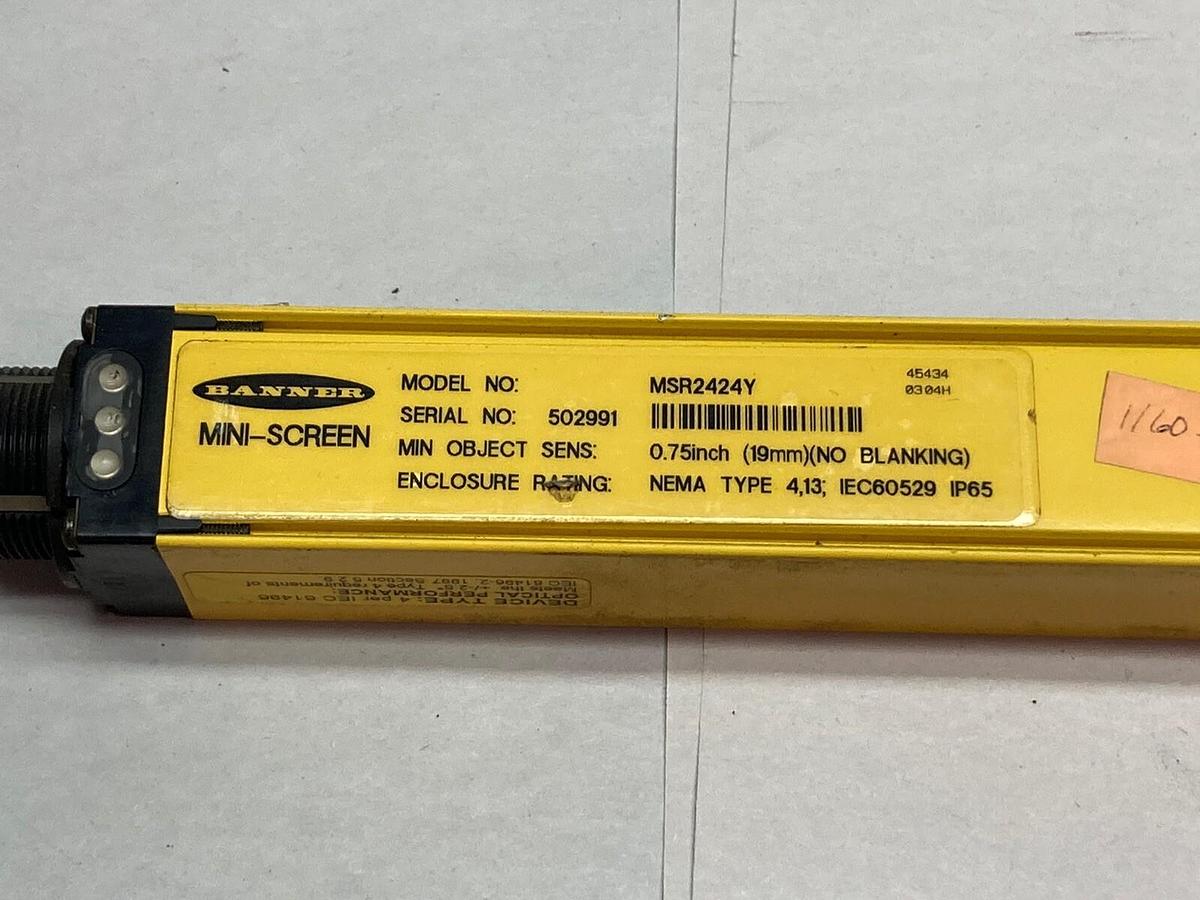 Banner,MSR2424Y,Safety Light Curtain