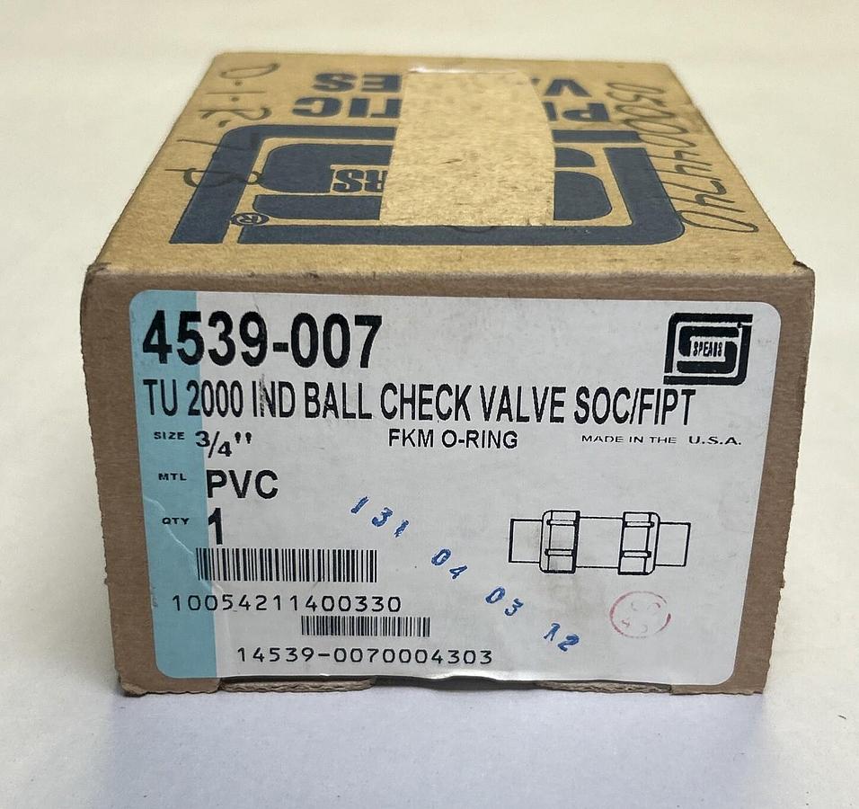 SPEARS,4539-007,BALL CHECK VALVE 3/4IN PORT NOS