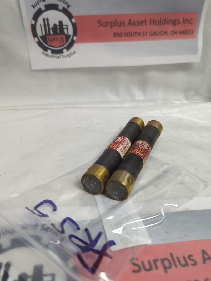 Used COOPER BUSSMANN,FRS-5,FUSETRON 5 AMP FUSE LOT OF 2 PRE-OWNED