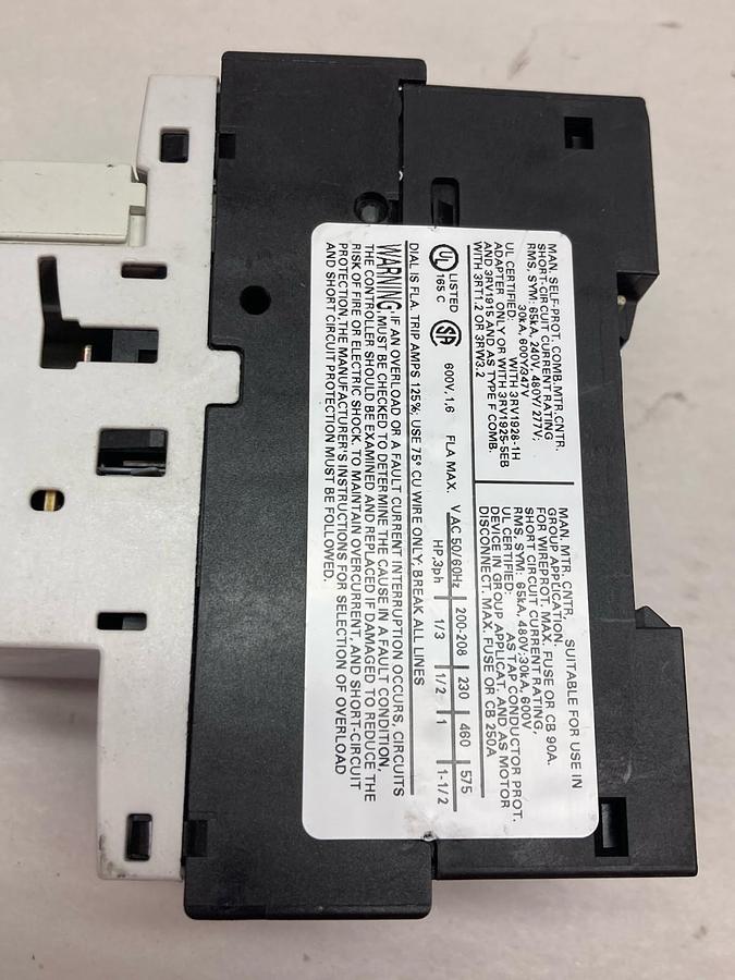 Siemens,3RV1021-1AA10,Circuit Breaker Class 10 50/60Hz