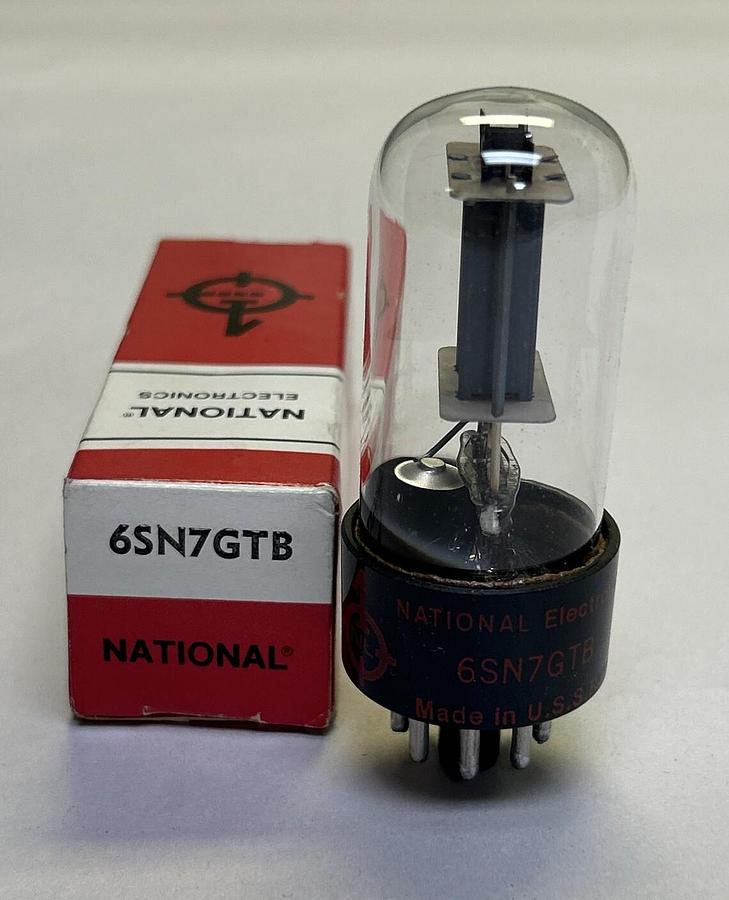 NATIONAL ELECTRONICS,6SN7GTB,VACUUM TUBE NOS