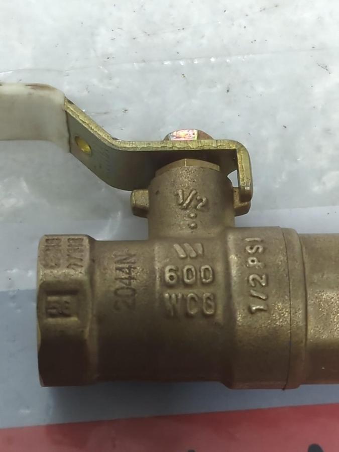Used WATTS,LFFBV-3C-M1,BALL VALVE 1/2 INCH PRE-OWNED