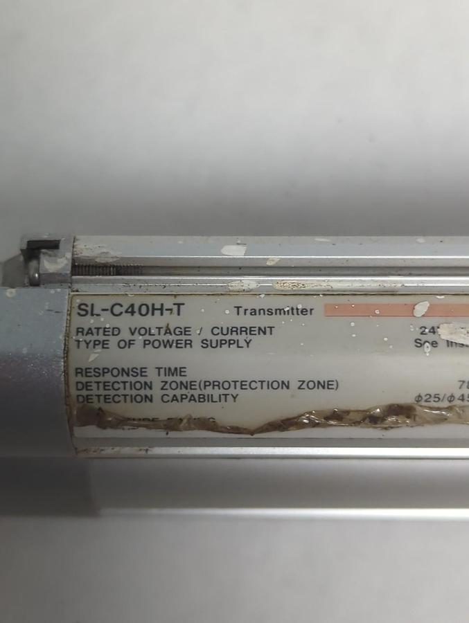 Used KEYENCE,SL-C404-R SL-C40H-T,LIGHT CURTAIN RECIEVER/TRANSMITTER SET PRE-OWNED