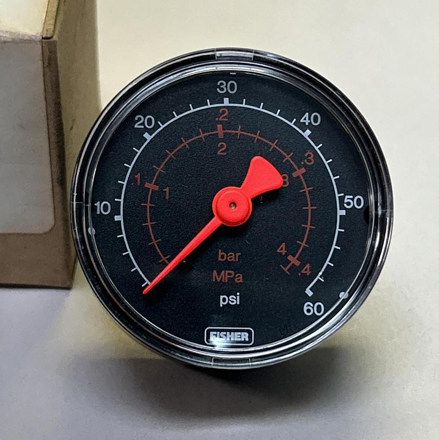 EMERSON FISHER,11B8577X022,PRESSURE GAUGE 0-60 PSI NOS