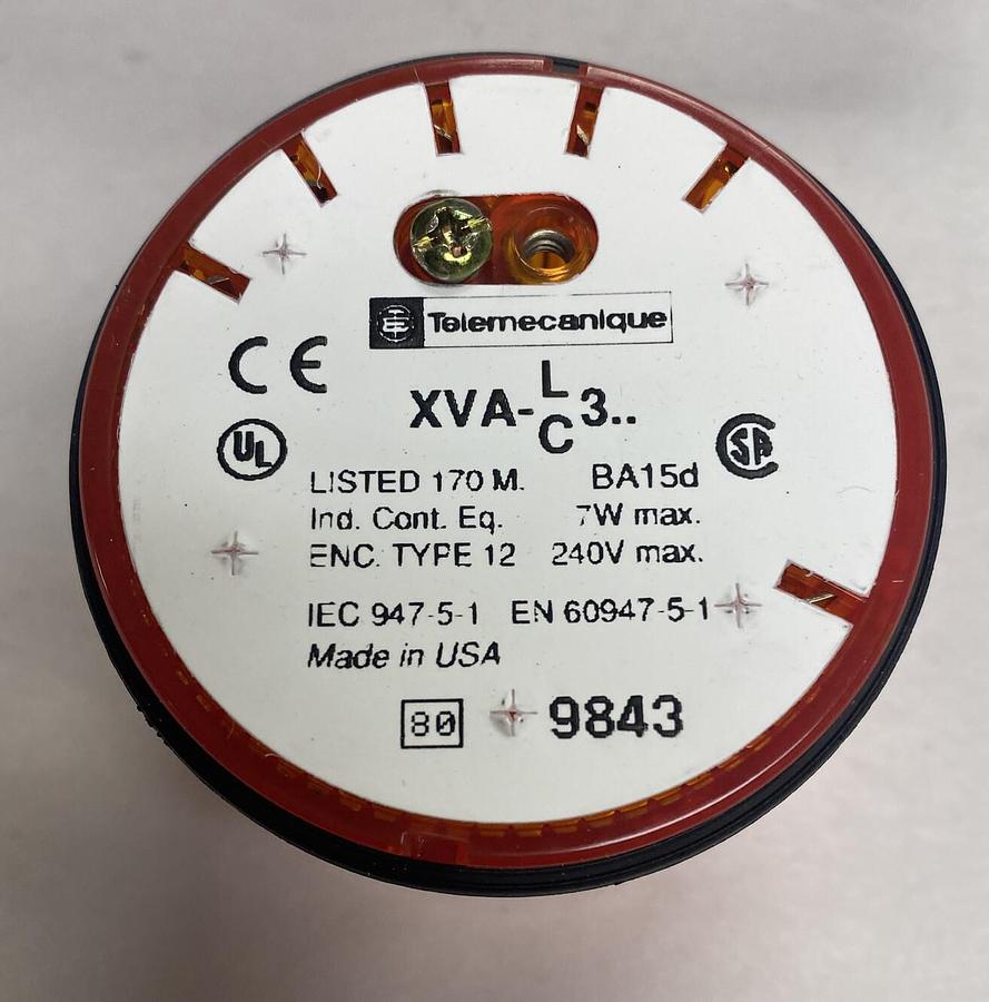 Telemecanique,XVAC351,Amber Stack Light 28048 Lot Of 3 NOS