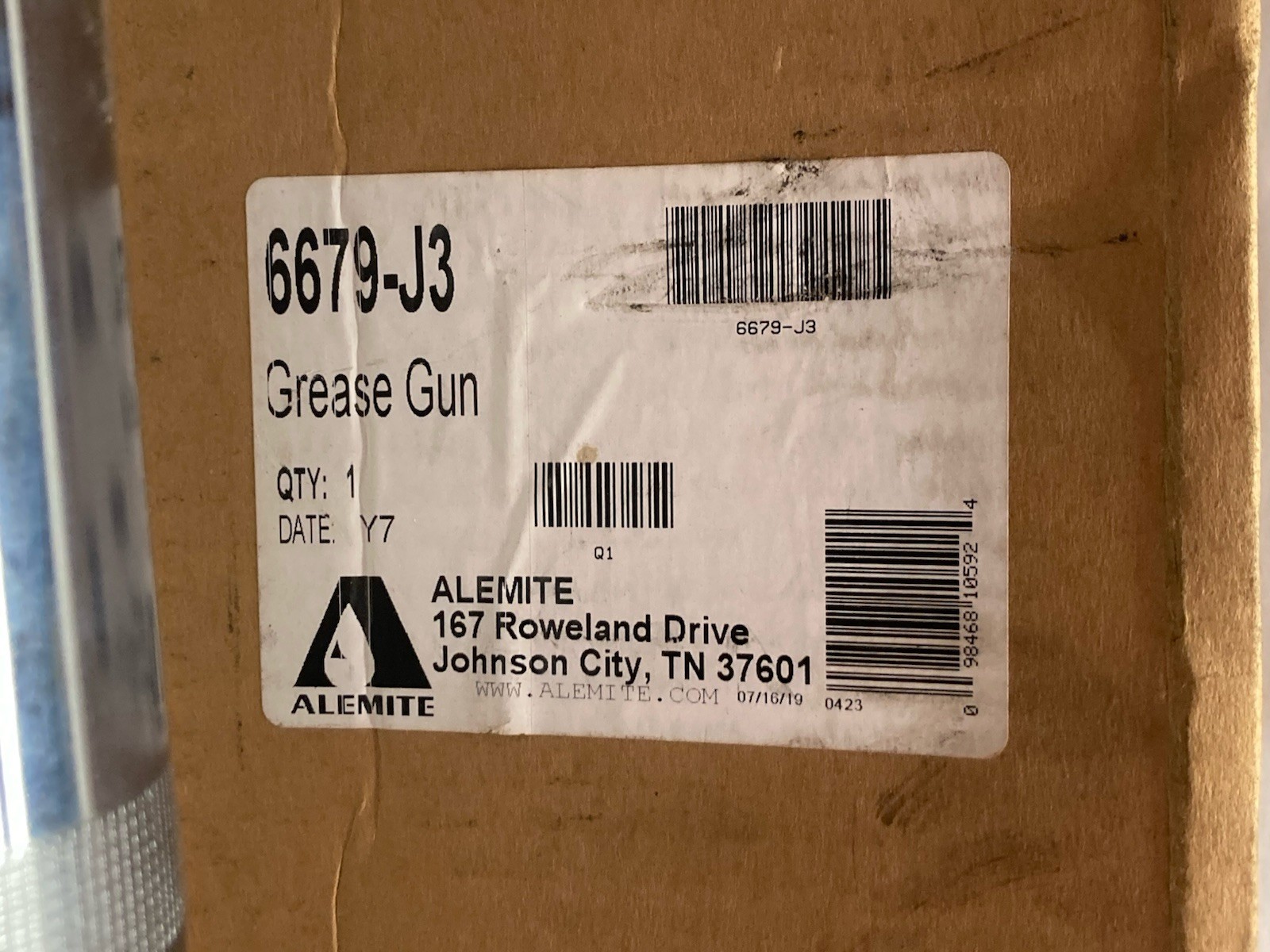 Used Alemite,6679-J3,Grease Gun