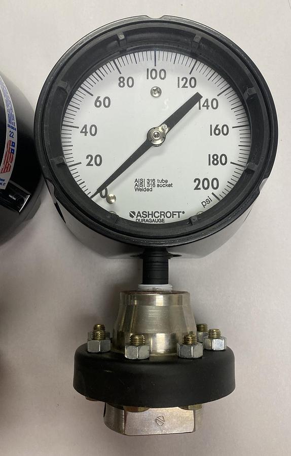 Used ASHCROFT,451279AS02L60#,DURAGAUGE SOLID FRONT CASE LOT OF 2