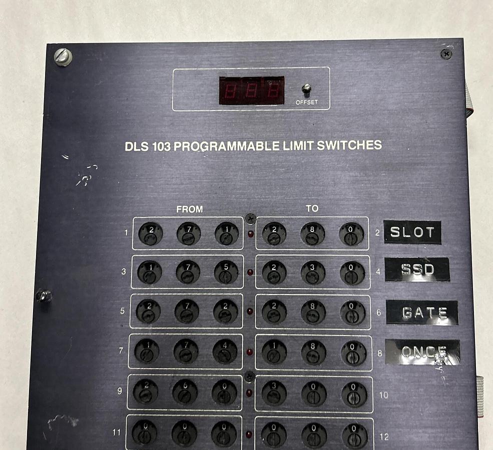 Used C&A PRODUCTS,DLS103,PROGRAMMABLE LIMIT SWITCHES