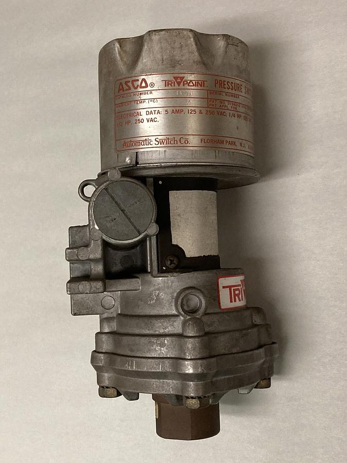 Asco,SB11A,1/4 Inch Pressure Switch 125/250VAC  5 Amp
