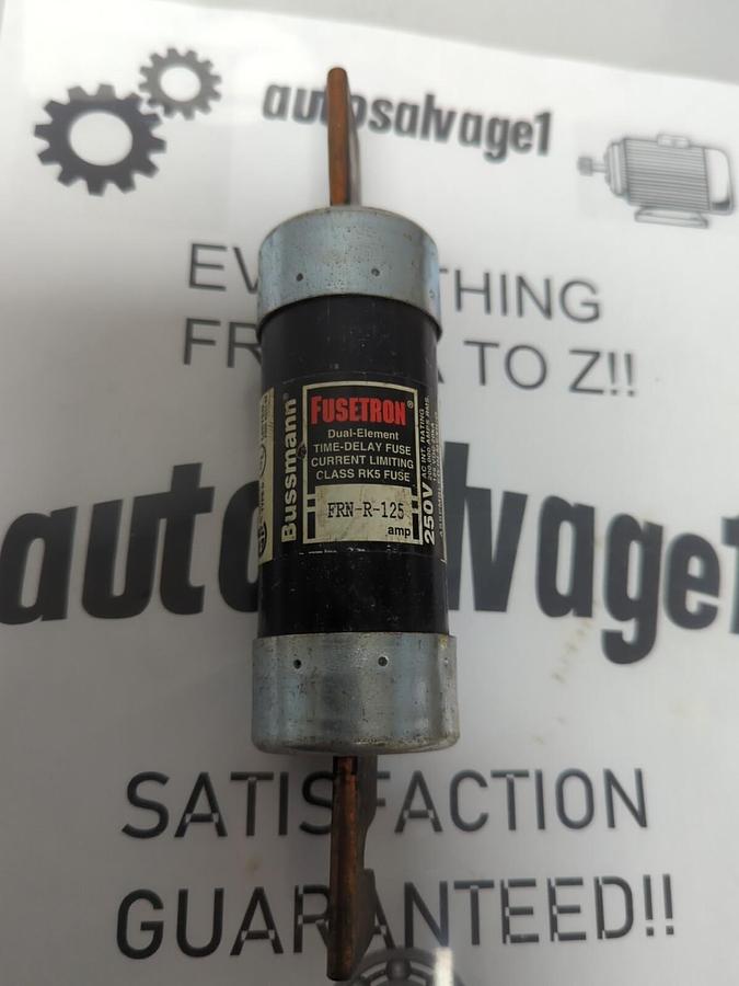 COOPER BUSSMANN,FRN-R-125,FUSETRON 125 AMP FUSE NOS