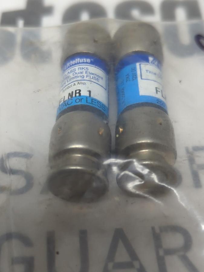 LITTELFUSE,FLNR-1,CLASS RK5 FUSE 1 AMP LOT OF 2 NOS