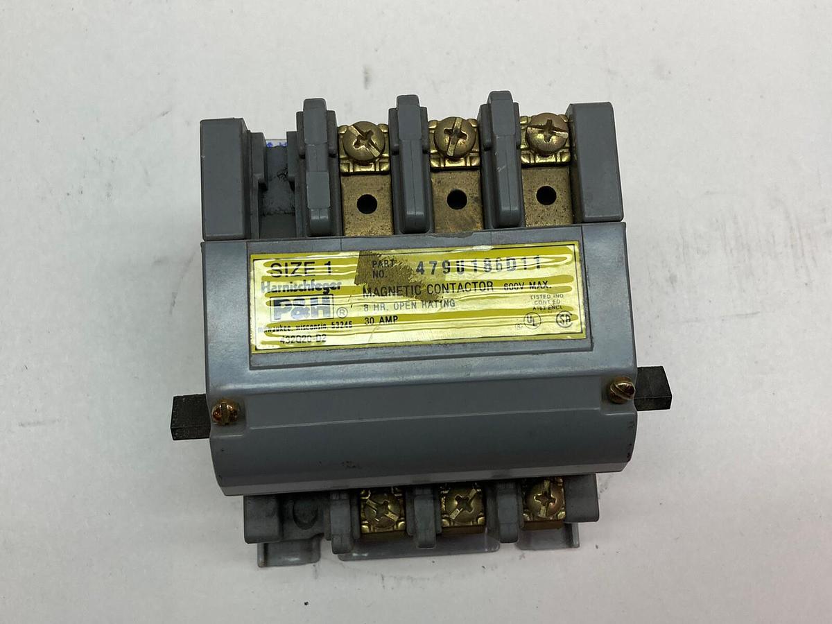 Used P&H,479U186D11,Size 1 Contactor