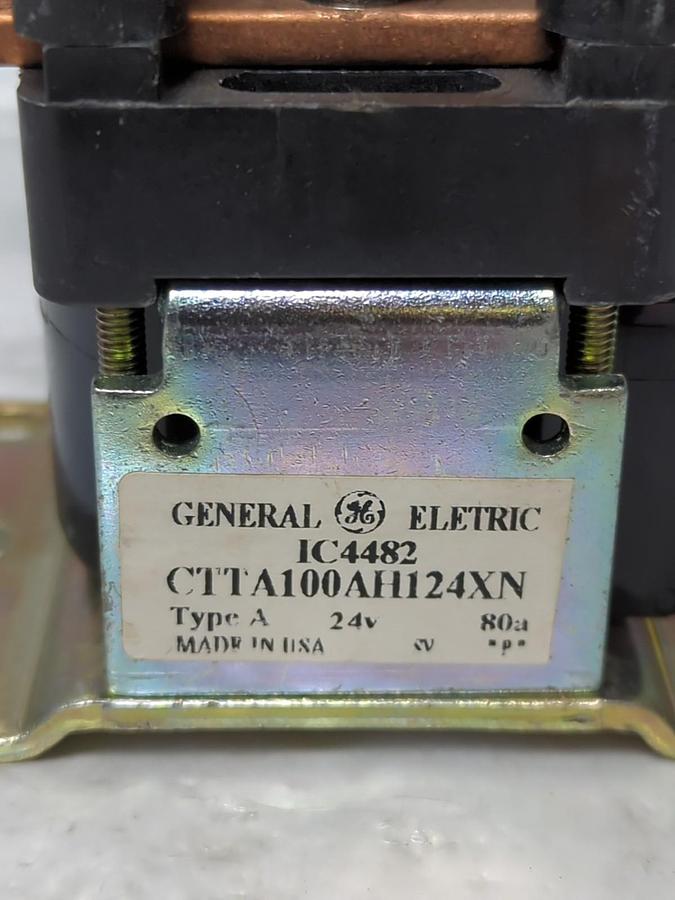 Used GE,CTTA100AH124XN,TYPE A CONTACTOR 24V 80A RE-OWNED