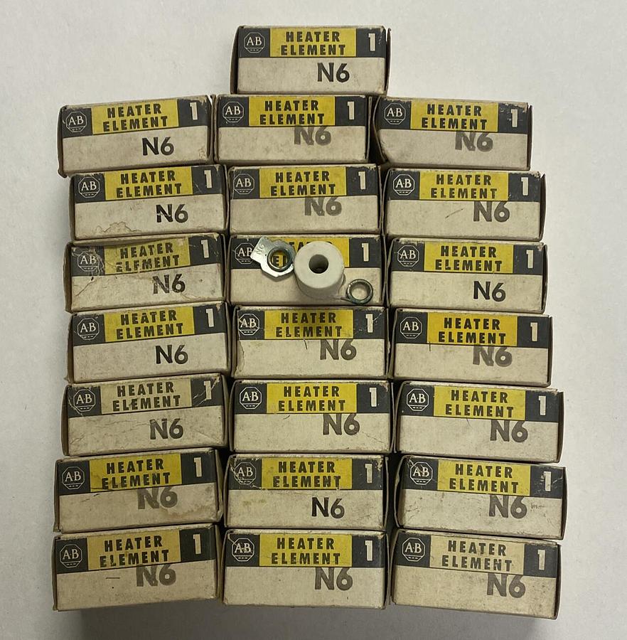 ALLEN BRADLEY,N6,OVERLOAD RELAY HEATER ELEMENT LOT OF 22 NOS