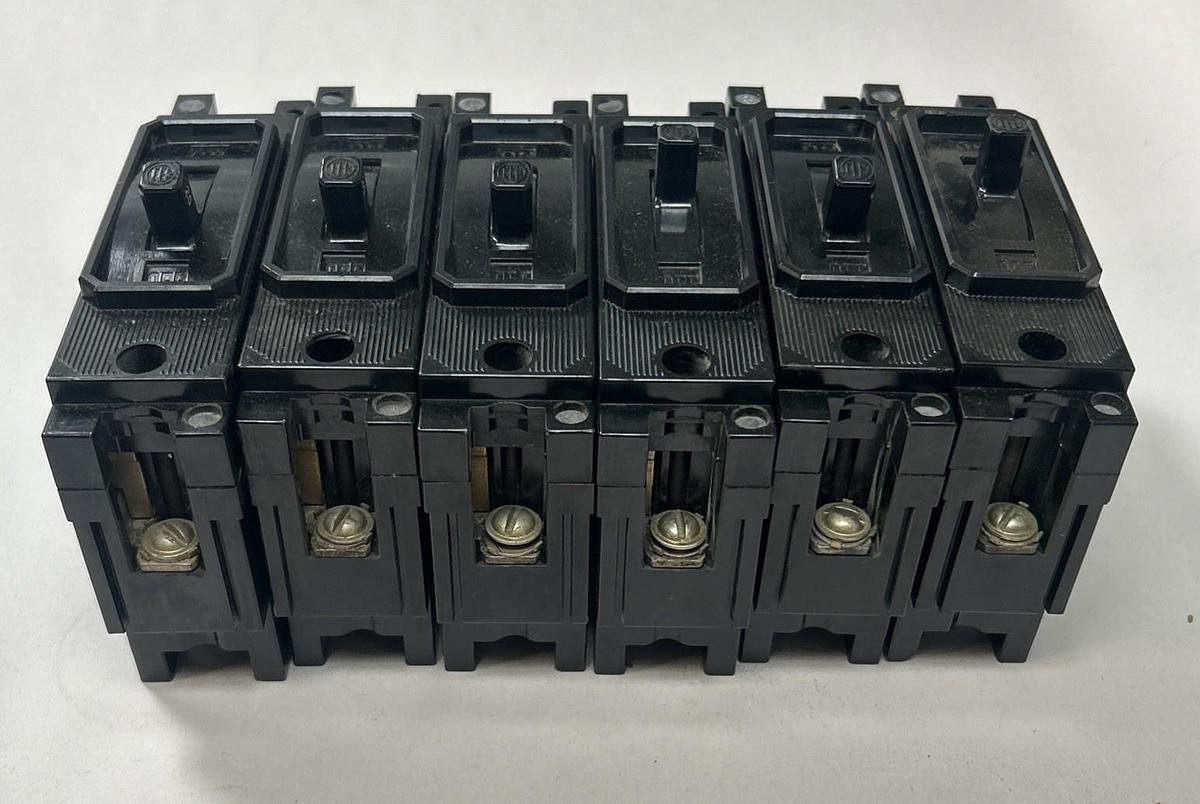 Used ITE,EE1H020,CIRCUIT BREAKER 20A 277V 1P LOT OF 6