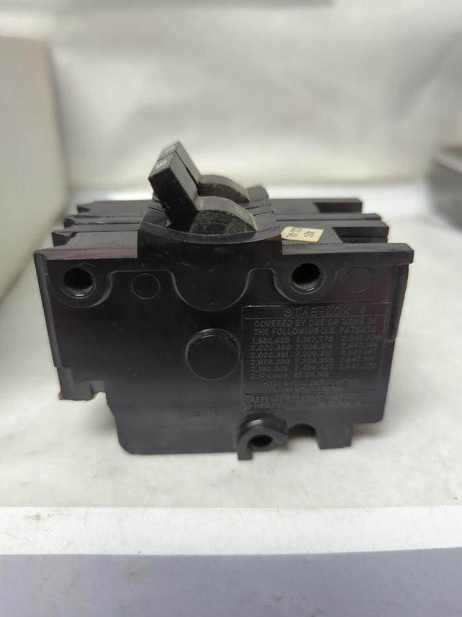 Used F.P.E,NB215,CIRCUIT BREAKER 15 AMP 2-POLE PRE-OWNED