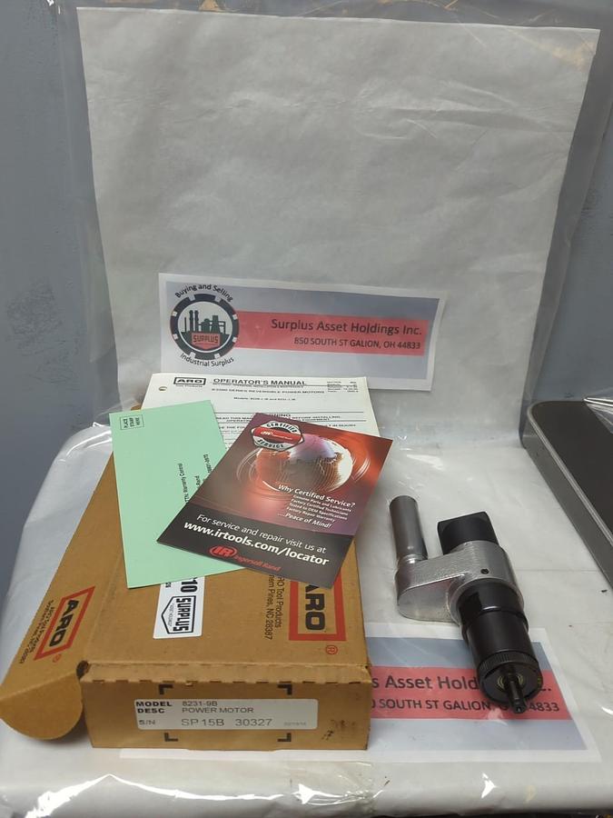 ARO TOOL PRODUCTS,8231-9B,PNEUMATIC POWER MOTOR-AIR 475 RPM NOS