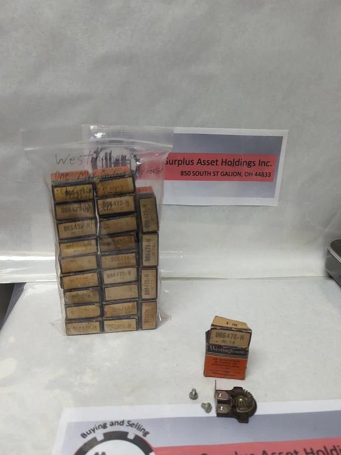 WESTINGHOUSE,966 478-H,OVERLOAD THERMAL HEATER RELAY LOT OF 23 NOS