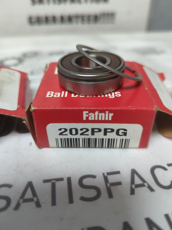 FAFNIR,202PPG,ROLLER BEARING WITH SNAP RING LOT OF 2 NOS