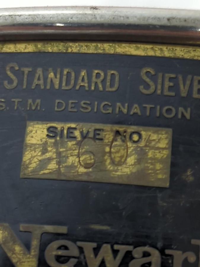 Used USA STANDARD,NO.160,TEST SIEVE  ASTM E-11 SPEC PRE-OWNED