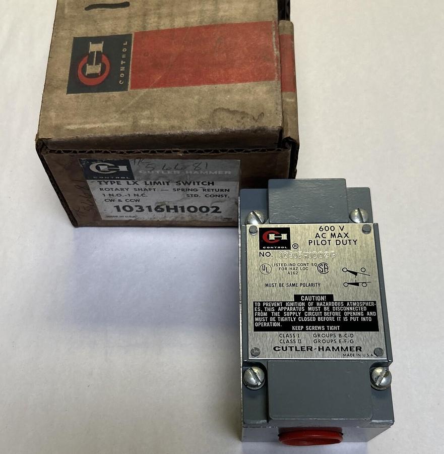 CUTLER-HAMMER,10316H1002C,LIMIT SWITCH TYPE LX NEW