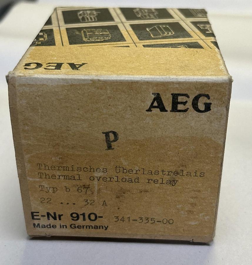 AEG,910-341-335-00,THERMAL OVERLOAD RELAY NOS