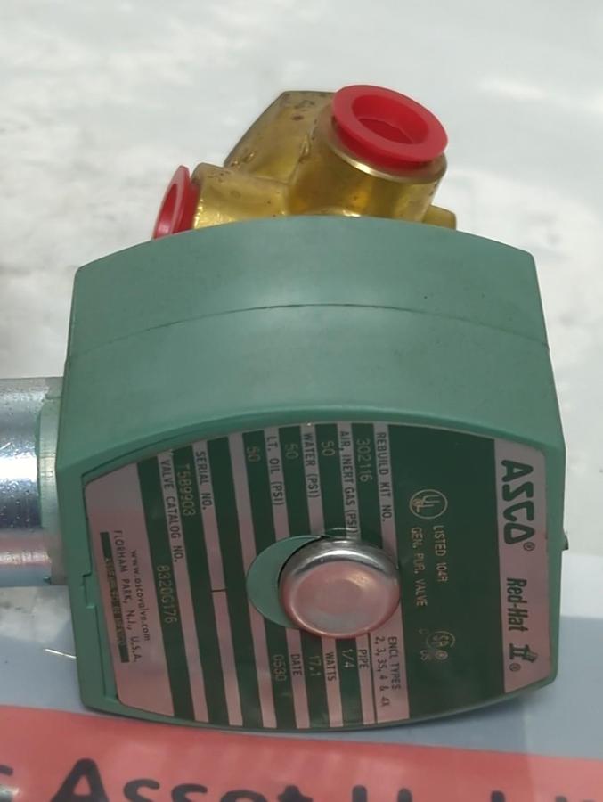ASCO,8320G176,3-WAY 1/4 INCH SOLENOID VALVE NOS