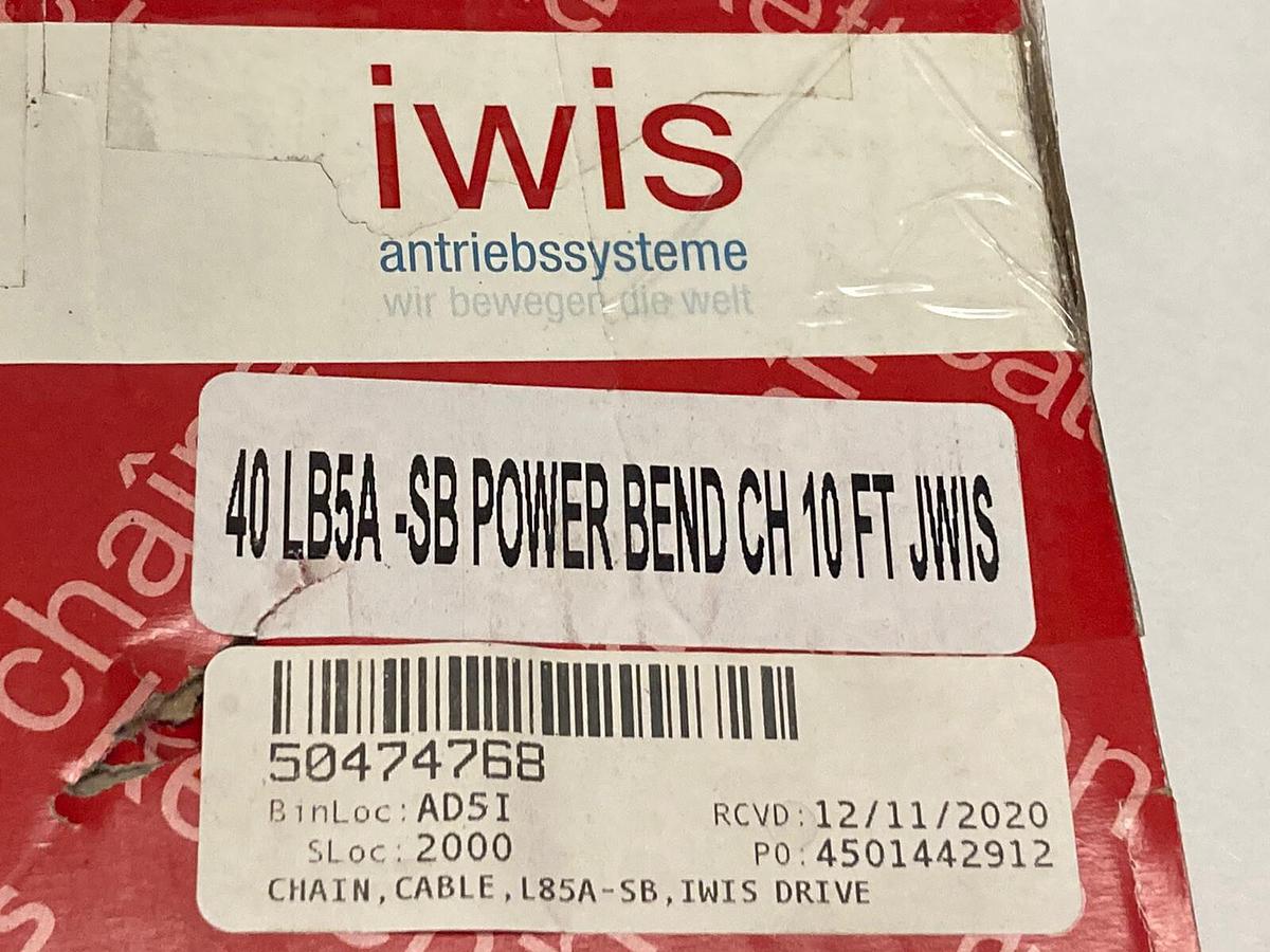 IWIS,40 LB5A-SB,Power Bend 10 FT Chain Cable