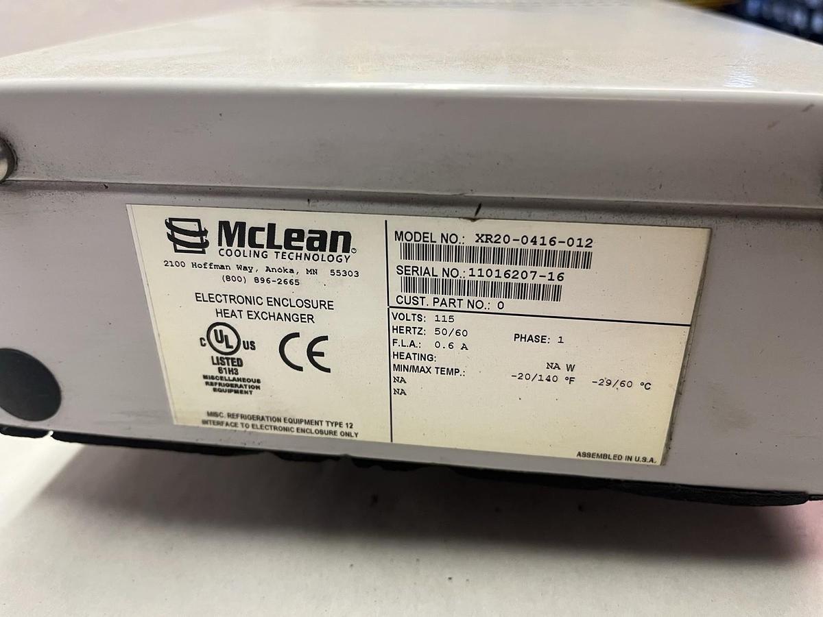 Used HOFFMAN McLEAN,XR20-0416-012,HEAT EXCHANGER 1PH 115V
