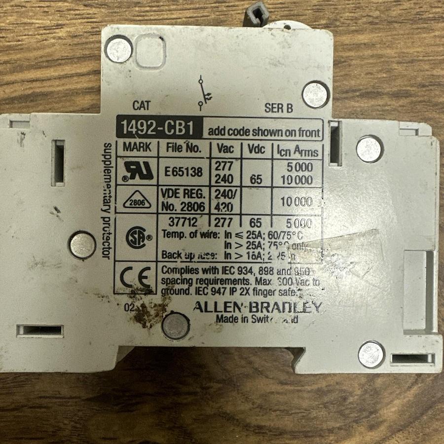 Used Allen-Bradley,G010,Single Pole 1 Amp