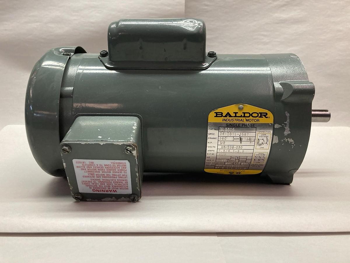 Baldor,VL3504,Single Phase 1/2Hp Frame 56C 115/208-250V 1725rpm 60Hz