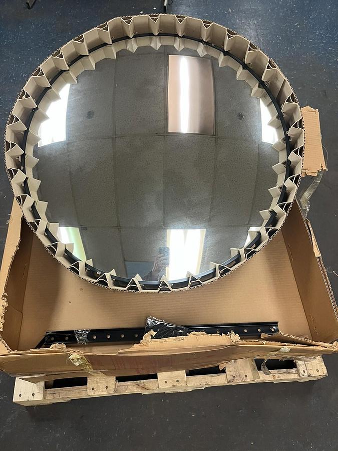 SEE-ALL,30" Dia.Shatter Resistant Circular Security Mirror w/ Mount