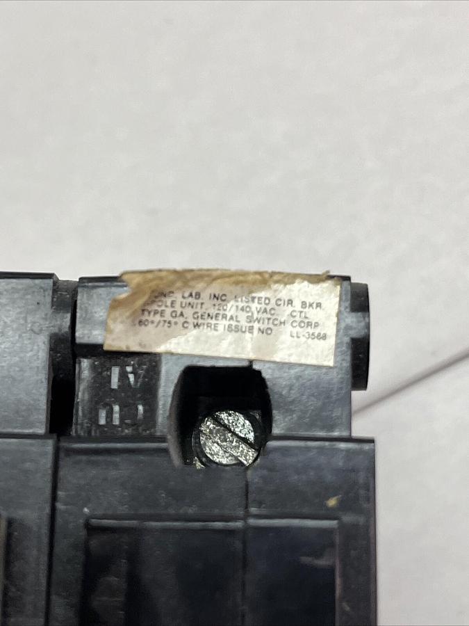 Used General Switch,TYPE GA,Circuit Breaker 30A 2 Pole 240/120v