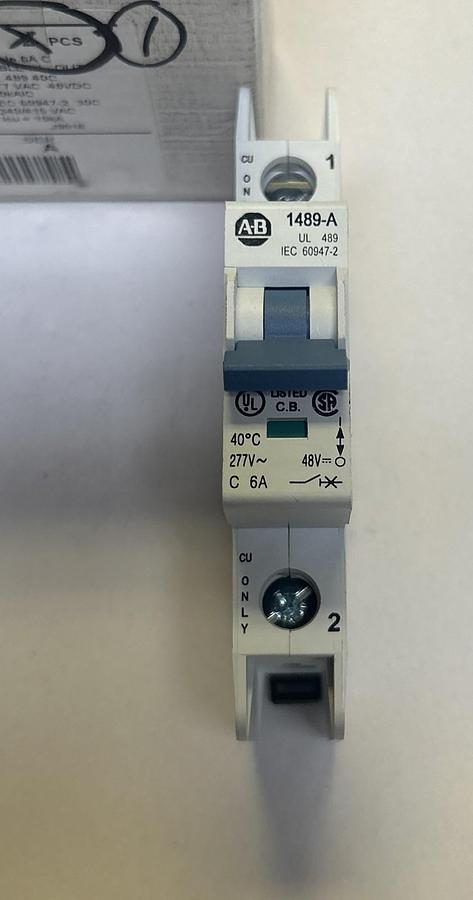 ALLEN BRADLEY,1489-A1C060,CIRCUIT BREAKER 60A 277V 1P NOS