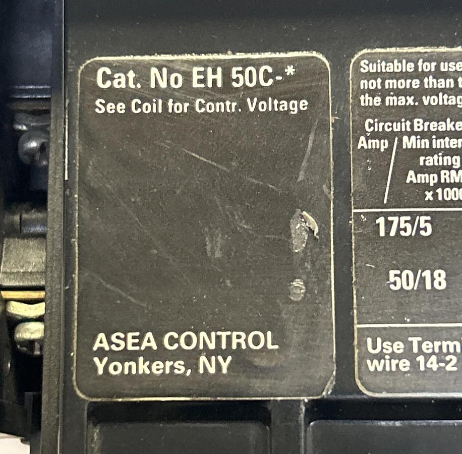 Used ASEA,EH50C,CONTACTOR