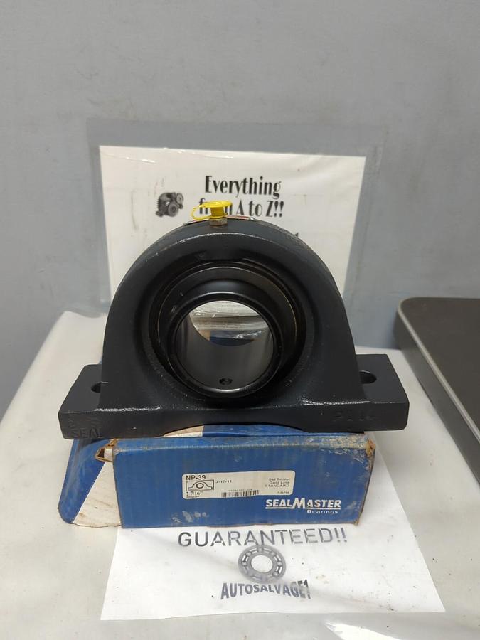 SEALMASTER,NP-39,PILLOW BLOCK BEARING 2-7/16 INCH BORE NOS