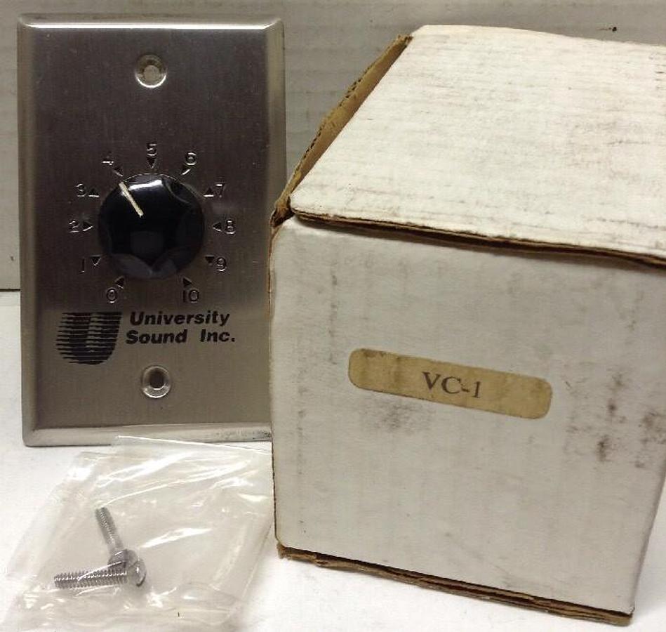 University Sound Inc.,VC-1,Wall Mount Remote Volume Control