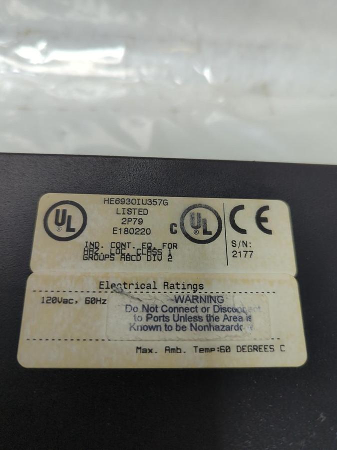 Used HORNER ELECTRIC,HE6930IU357G,OPERATOR INTERFACE 120VAC 60HZ PRE-OWNED