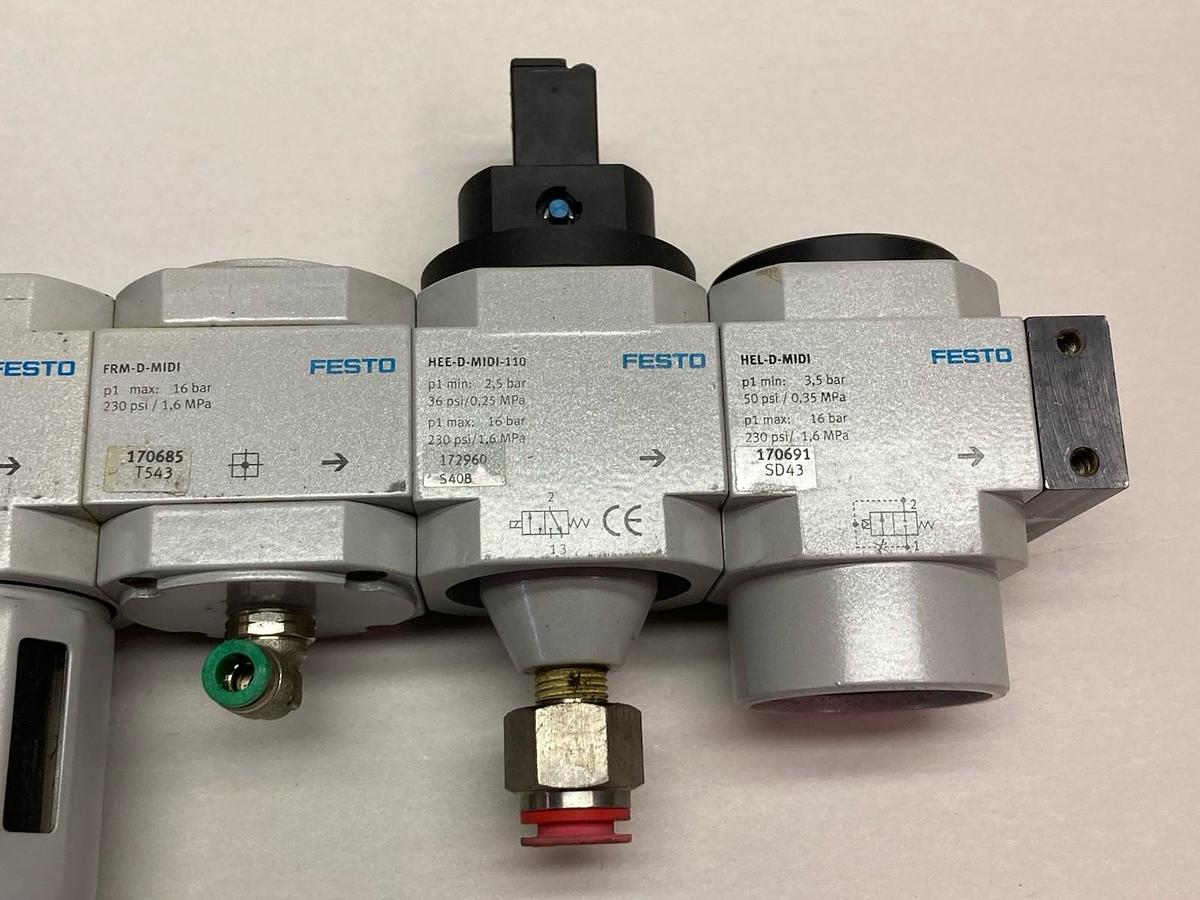 Used Festo,LFR-D-5M-MIDI,Regulator w/Assembly Lot