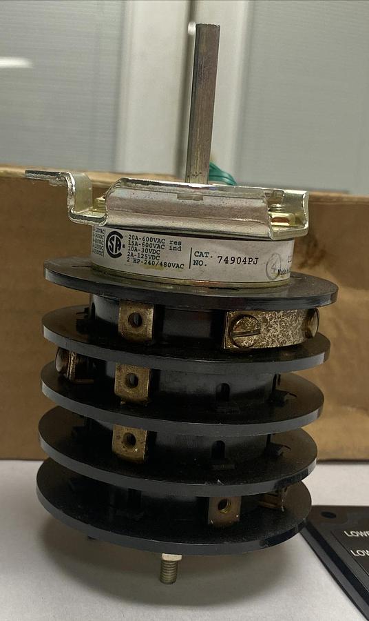 Electroswitch,74904PJ,Rotary Switch NOS